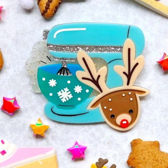 Lipstick & Chrome A Batch Made in Heaven Acrylic Brooch - Picture 1 of 4